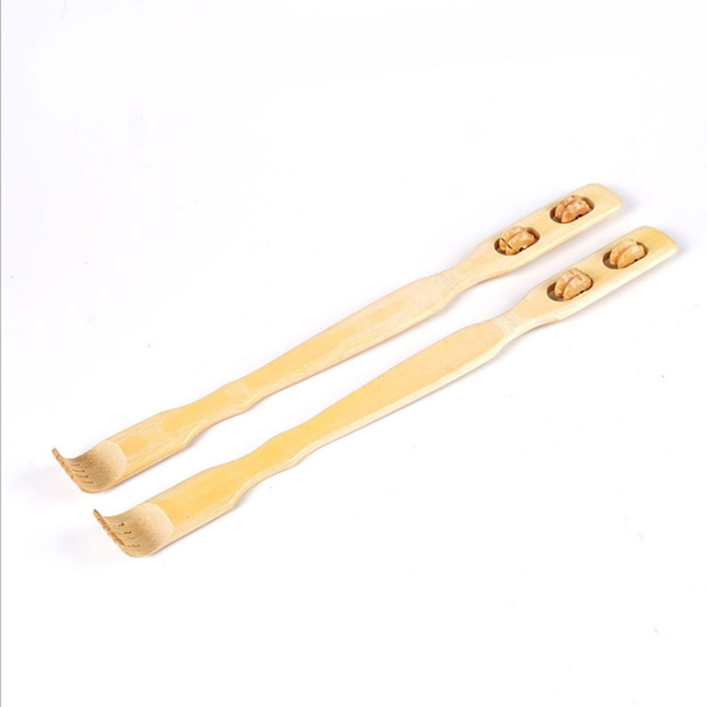 Spa And Wellness - 2pcs Massage Stick Bamboo Back Scratcher