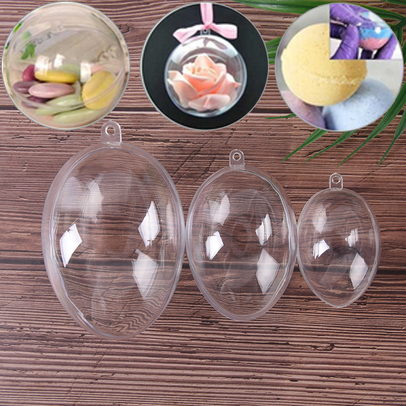 Bath Bomb Mold - Transparent Ball Clear Plastic Ball for