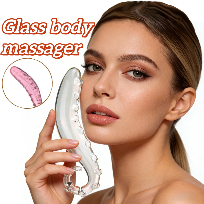 Spa And Wellness - Transparent Body Massager Glass with Bump