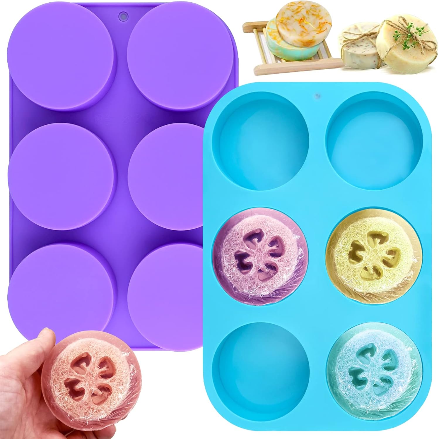 4oz Round Silicone Soap Molds  - Bath Bomb Mold avis et prix