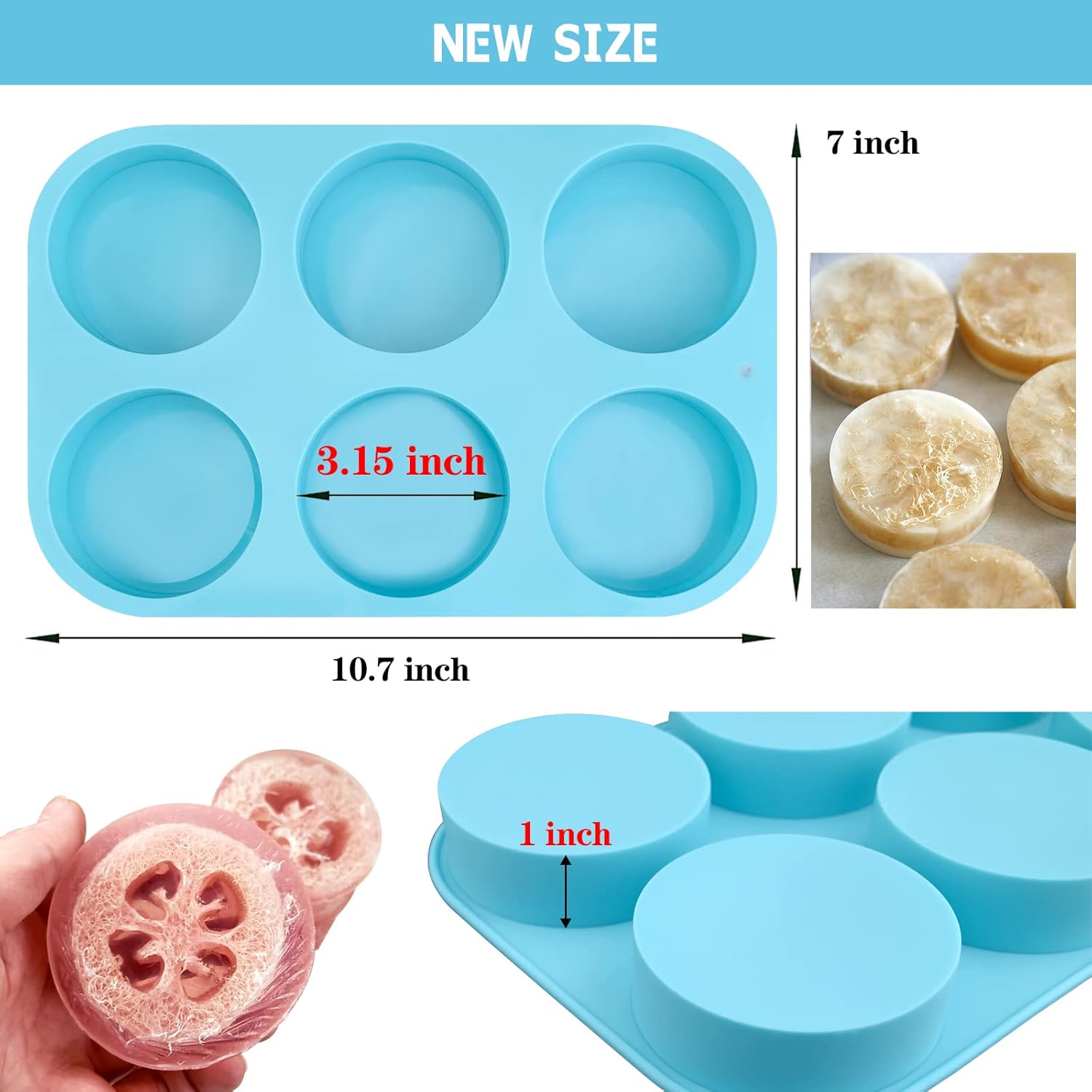 4oz Round Silicone Soap Molds  - Bath Bomb Mold avis et prix