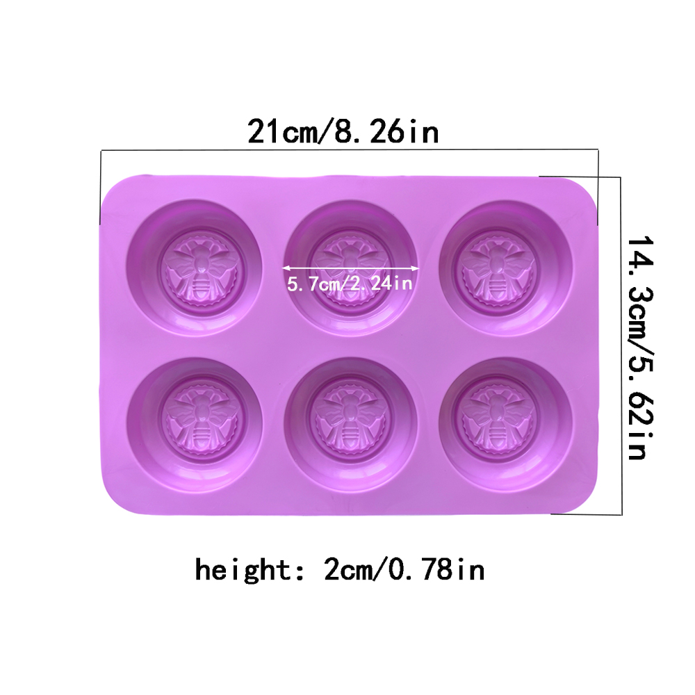 1pc Silicone Soap Mold, 3D 6-c - Bath Bomb Mold avis et prix