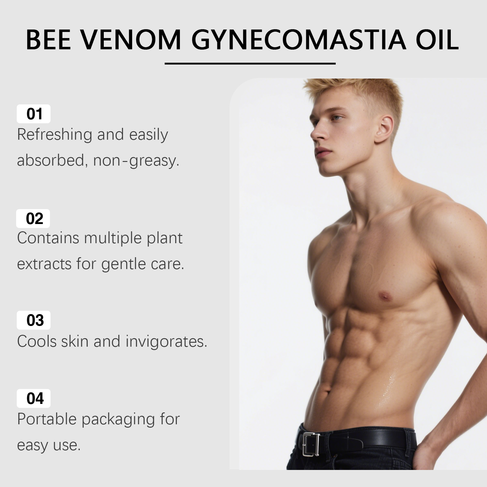 Bee Venom Gynecomastia Oil For - Spa And Wellness avis et prix