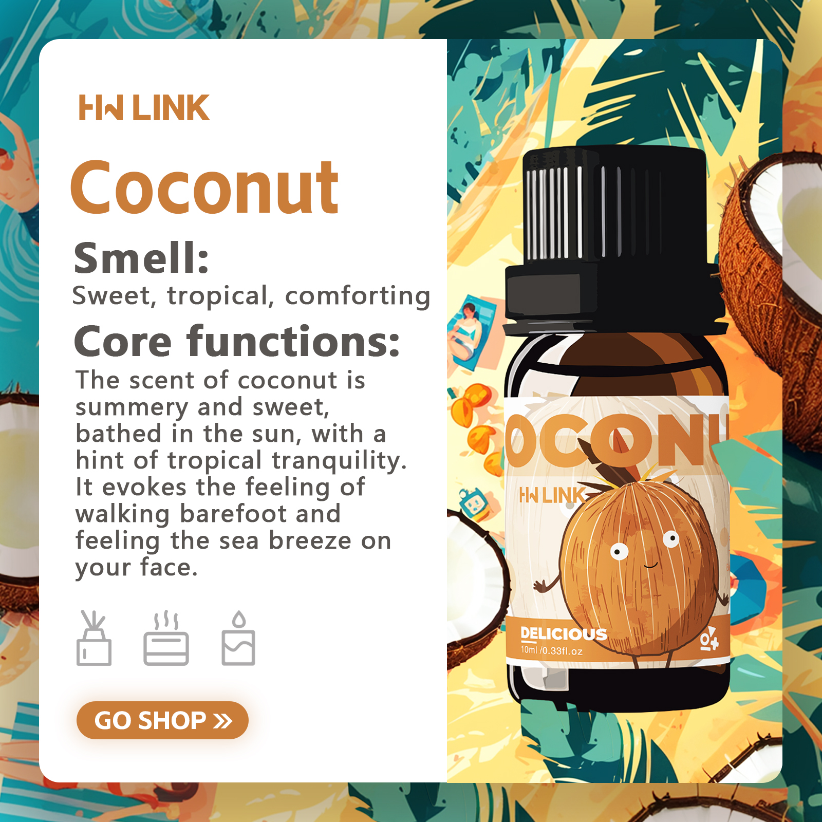 10ml Coconut Essential Oils No - Spa And Wellness avis et prix