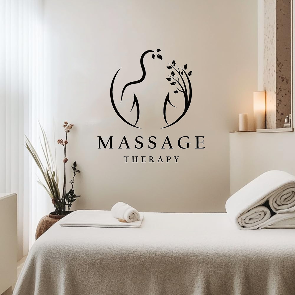 Massage Therapy Vinyl Wall Dec - Wellness Spa With Massage avis et prix