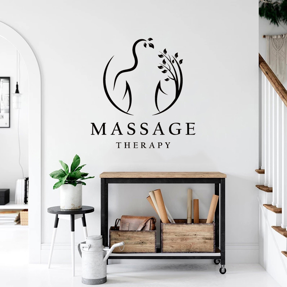 Massage Therapy Vinyl Wall Dec - Wellness Spa With Massage avis et prix