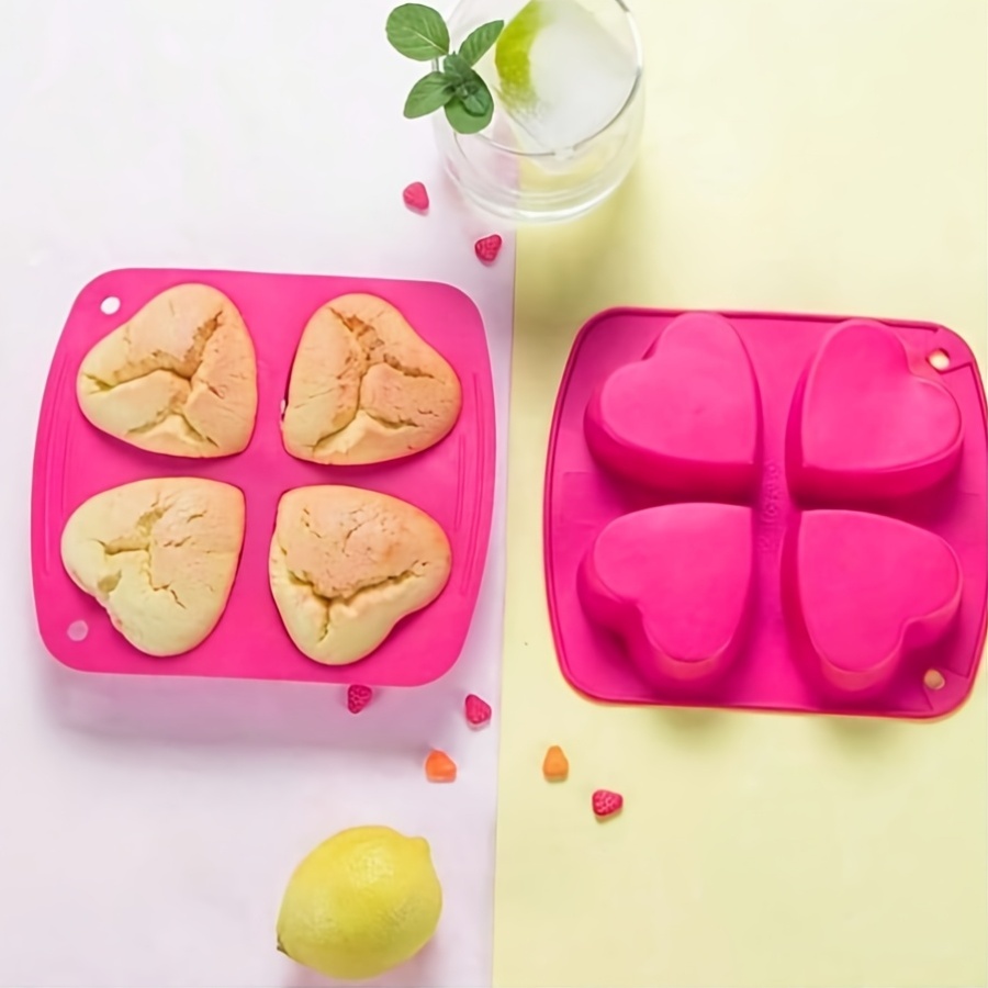Silicone Mold with 4 Heart-Sha - Bath Bomb Mold avis et prix