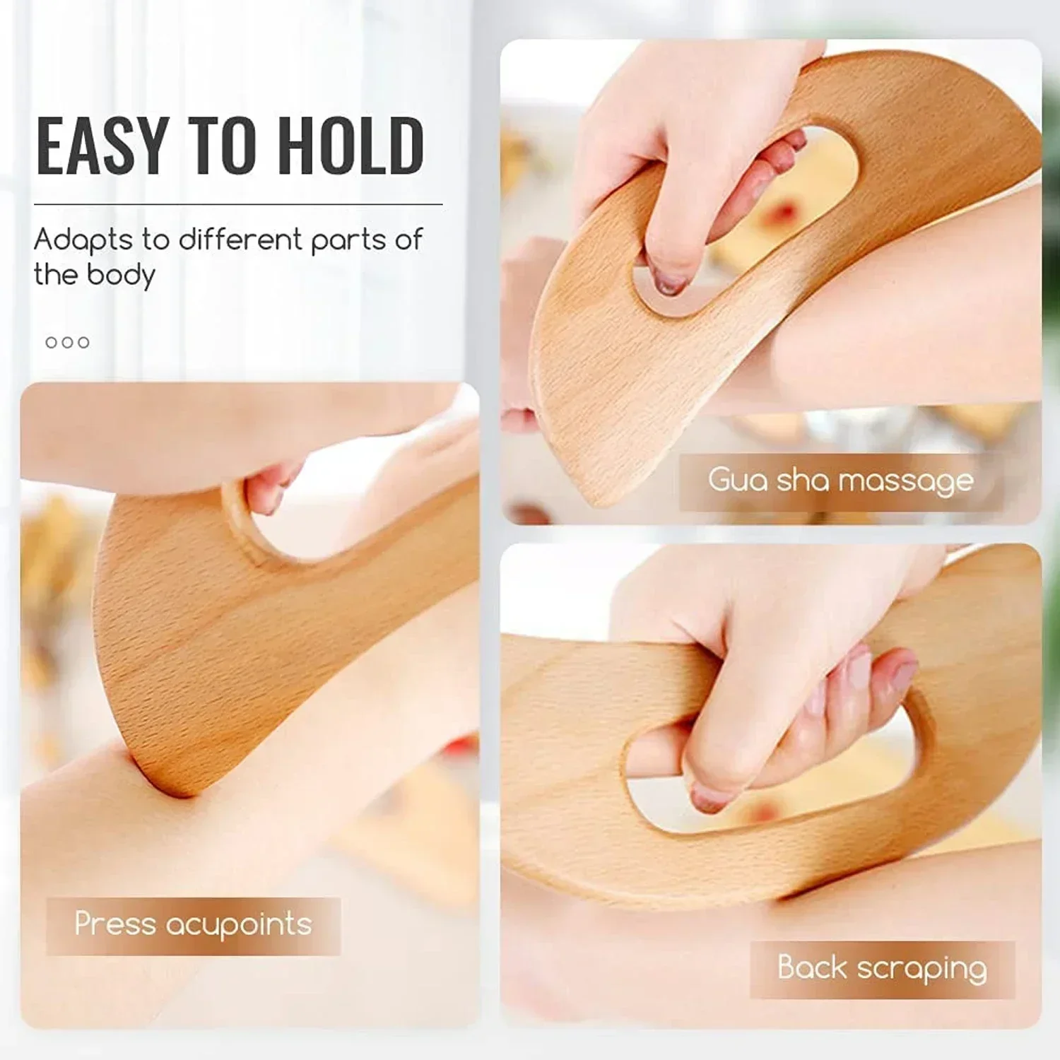 Wooden Gua Sha Tool for Body M - Spa And Wellness avis et prix