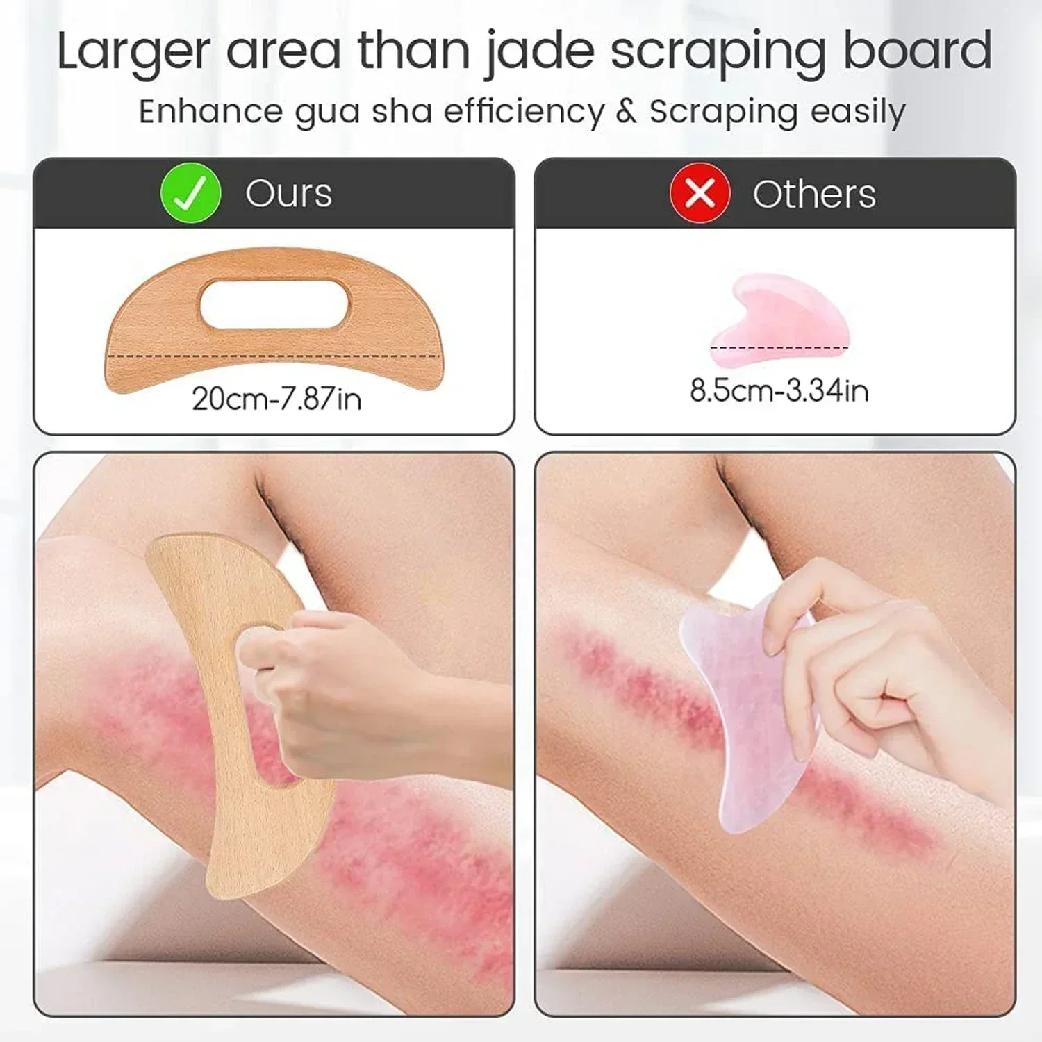 Wooden Gua Sha Tool for Body M - Spa And Wellness avis et prix