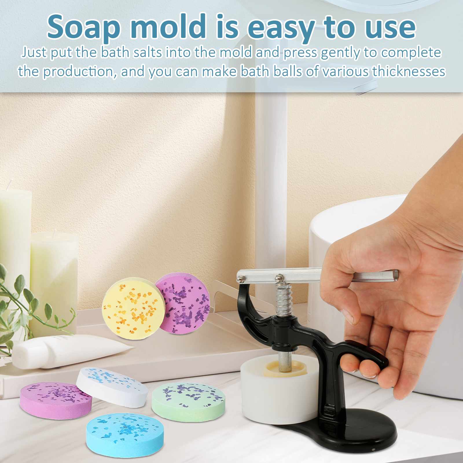 Round Stainless Steel Soap Mou - Bath Bomb Mold avis et prix