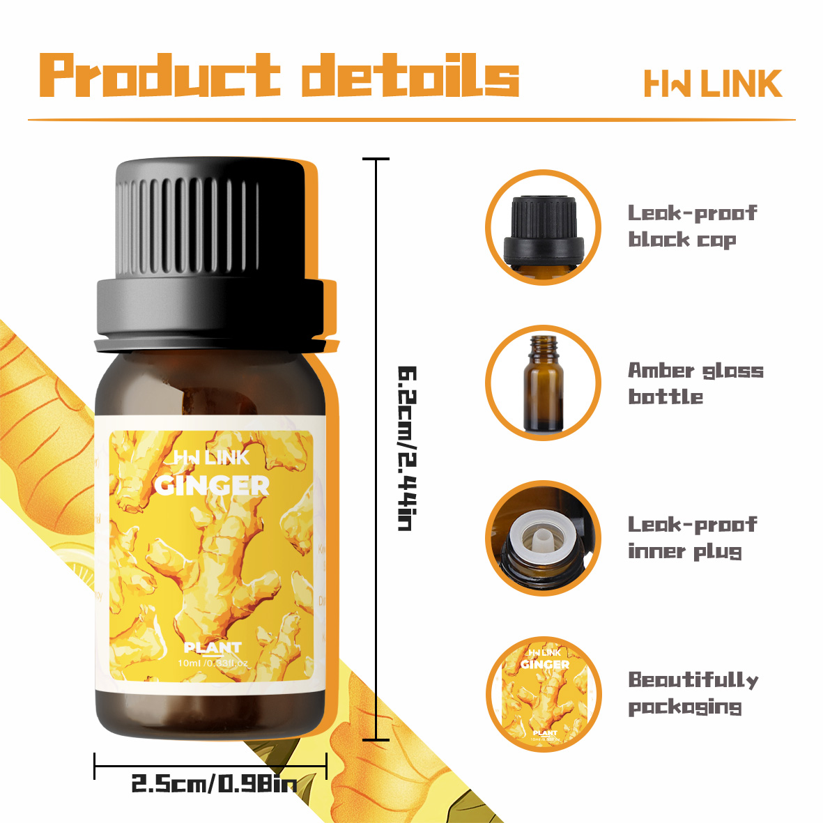 Ginger Oil 100%Pure Natural Gi - Spa And Wellness avis et prix